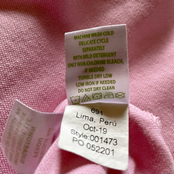 Lilly Pulitzer Meredith Luxletic Polo Shirt Size XS Collared Short Sleeve Pink - Picture 6 of 9